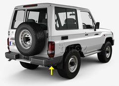 Rear Bumper Guard Protector Cladding For Toyota Land Cruiser J71 J70 SWB Series