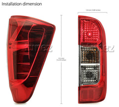 #1 NEW Tail Rear Lamp Lights For Nissan NP300 Navara D23 DX RX ST ST-X Pair Set