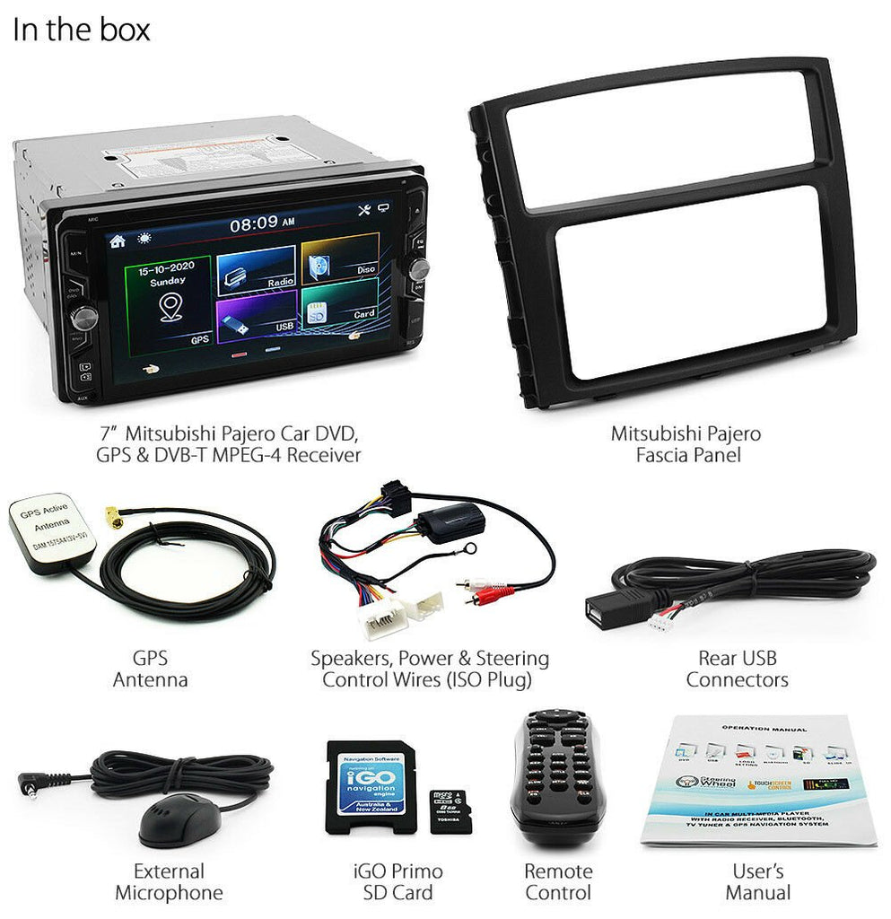 Mitsubishi Pajero Car Digital TV GPS DVD Player Stereo Radio Head Unit MP3 CD