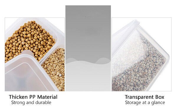 Food Fruit Ingredients Reusable Storage Box Transparent Container Kitchen Lids