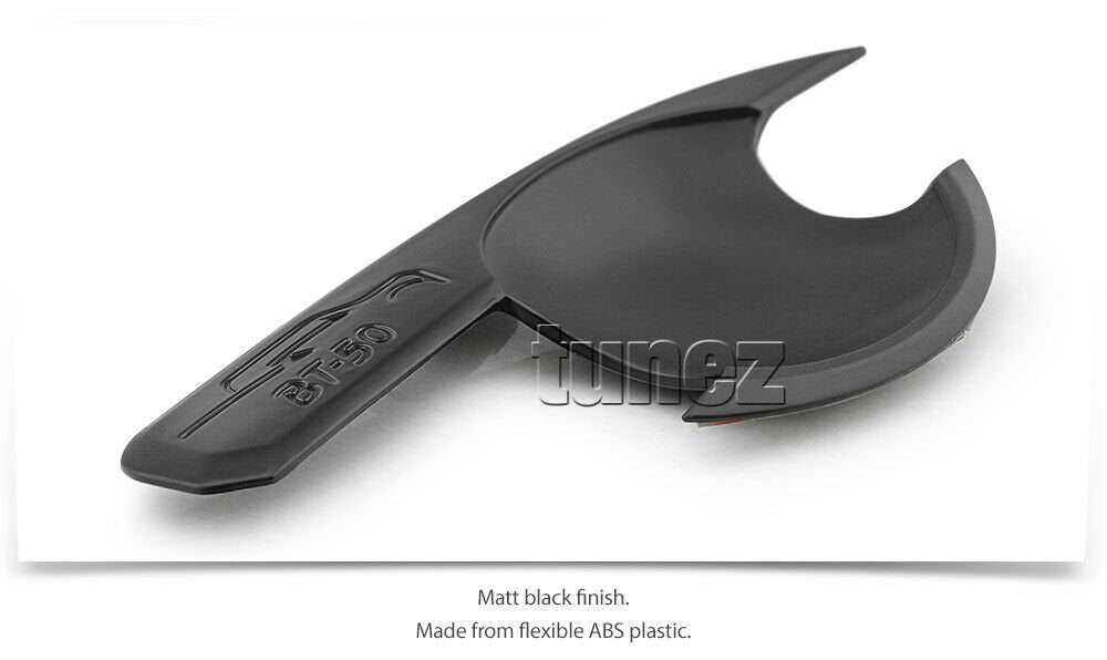 4x Matte Black Door Handle Cup Guard Cover For Mazda BT50 BT-50 UP UR 2012-2019