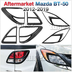 Front Tail Rear Light Lamp Cover Black For Mazda BT-50 UP UR 2012-2019 Ute