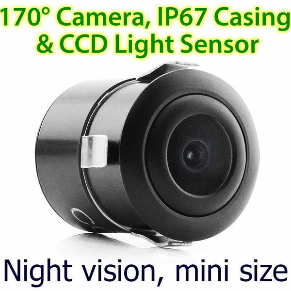 CCD Waterproof Night Vision Car Reverse Camera Rear View Parking Flush Drilling