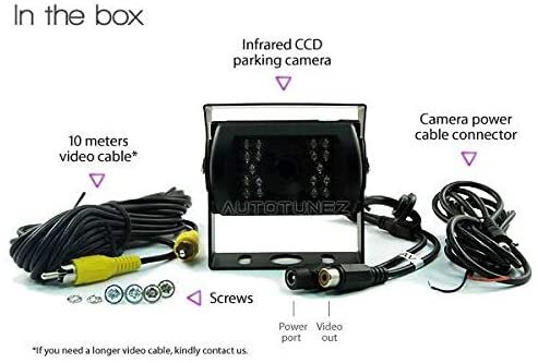 24v/12v CCD Reversing Camera Caravan Truck 7" Large Monitor Screen Parking Car