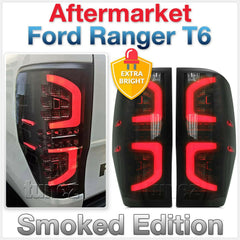 Smoked LED Tail Rear Lamp Light For Ford Ranger T6 PX MK2 XL XLT Car Smoke