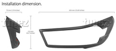 Black Headlight Head Light Lamp Cover Front For Toyota Hilux Mk3 2021 2022 SR