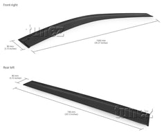 Window Door Visor Weathershield Weather Shield For Mazda CX-5 CX5 KE 2012-2017