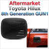 Matte Matt Black Fuel Petrol Gas Tank Door Cover For Toyota Hilux TRD GUN1