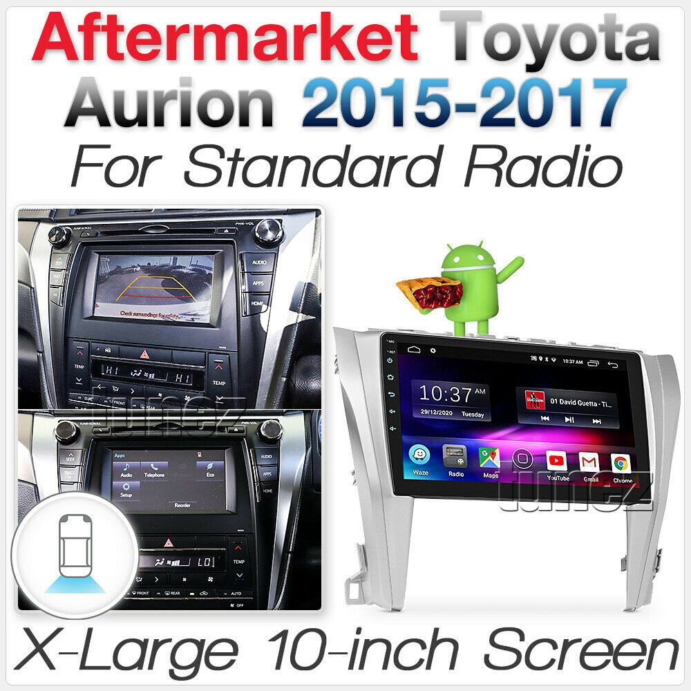 10" Android Car Player MP3 For Toyota Aurion 2015-2017 XV50 Stereo Radio Fascia