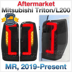 NEW Smoke Full LED Tail Lights Lamp Rear For Mitsubishi Triton MR 2020 2021 2022