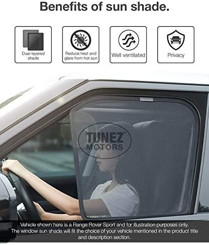 Sunshades - Custom Side Window Sunshades Magnetic Sun Shade Rear Door Side Visor Car Compatible with BMW X3 E83 Year 2003-2010