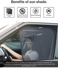 Sunshades - Custom Side Window Sunshades Magnetic Sun Shade Rear Door Side Visor Car Compatible with BMW X3 E83 Year 2003-2010