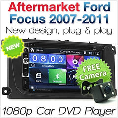 Car DVD Player for Ford Focus Mk2 2009 2010 2011 Radio Stereo Head Unit USB MP3 Silver or Black Fascia Kit