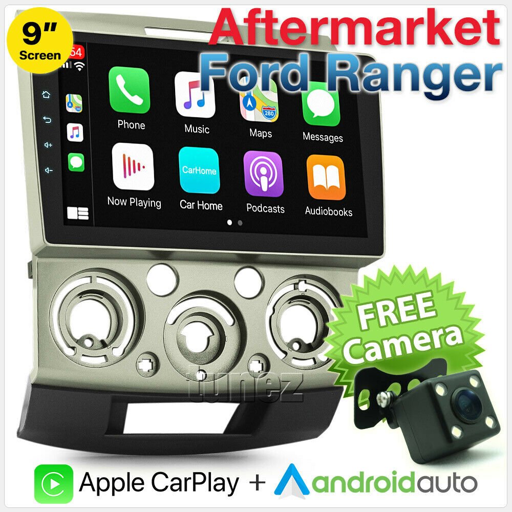 Apple CarPlay Android Auto For Ford Ranger PJ PK Radio Stereo MP3 MP4 USB