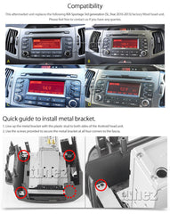 Apple CarPlay Android Auto Kia Sportage SL 2010-2015 Stereo Radio Car MP3 MP4