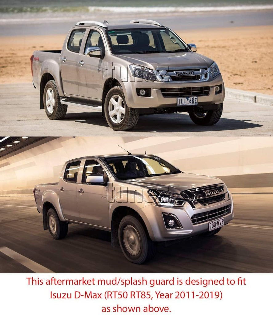 Front Rear Mud Flap Splash Guard Isuzu D-Max Double Dual Cab RT50 RT85 DMax 2012-2019