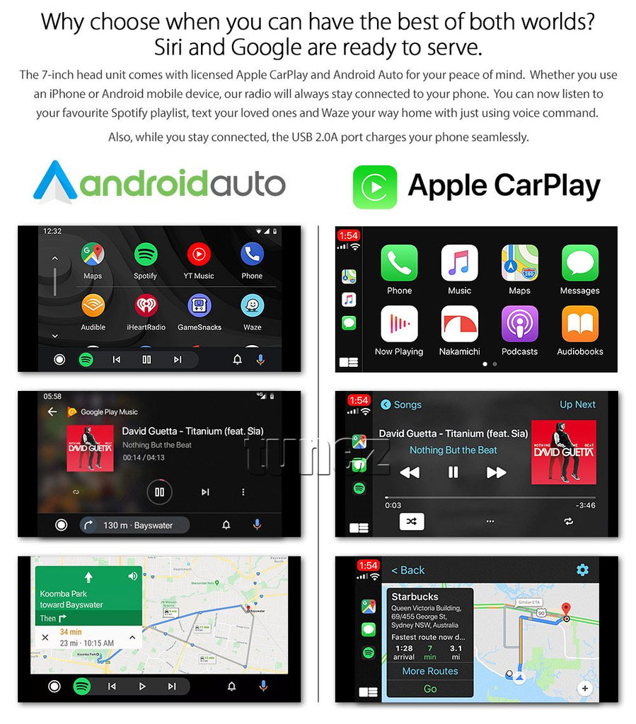 Apple CarPlay Android Auto For Mitsubishi Outlander 2007-2010 Radio Stereo MP3