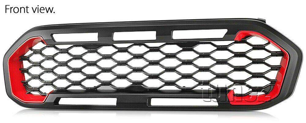 Matt Black Grille For Ford Ranger XL XLT XLS Sports Matte Grill Front Mesh