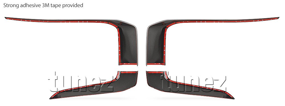 Bumper Chrome Cover Guard For Mitisubishi Triton MR 2019-2021 Matt Black