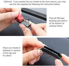 Sunshades - Custom Side Window Sunshades Magnetic Sun Shade Rear Door Side Visor Car Compatible with BMW X3 E83 Year 2003-2010