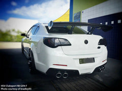 57" Carbon Fiber Black 3D GT Wing Spoiler Drift Down Force G Universal AT Type F