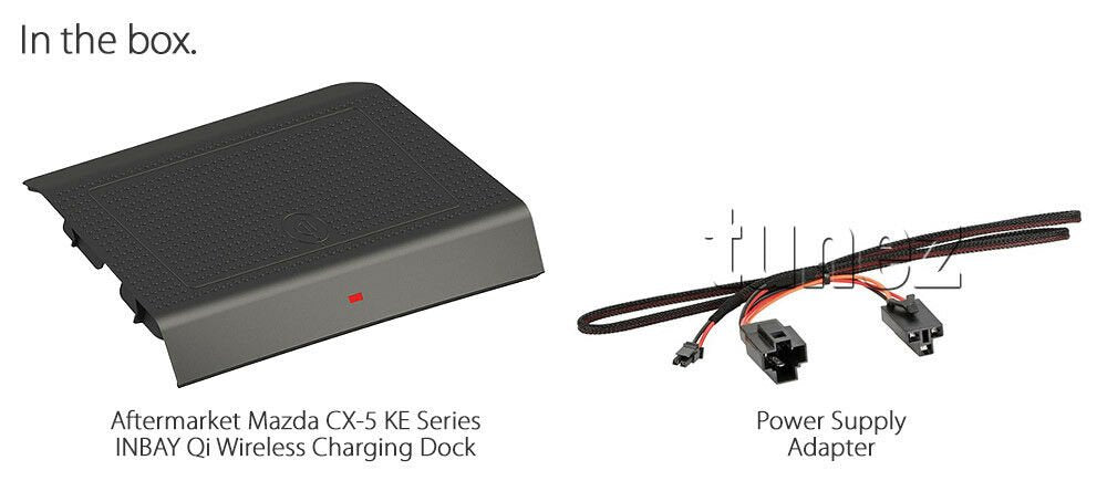 Inbay Qi Wireless Charger Car Console Storage Mat For Mazda CX-5 KE 2011-2017
