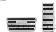 Non Slip Performance Foot Pedal Pads Auto Aluminum Pedal Covers Fit for Nissan Navara NP300 (D23, Year 2015-Present), DX RX ST ST-X