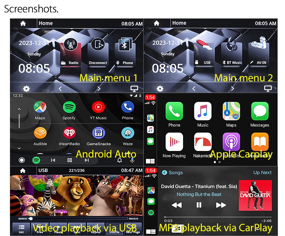 Apple CarPlay Android Auto For Ford Ranger PJ PK USB MP3 MP4 Stereo Radio