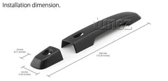 Matt Black Keyless Smart Door Handle Cover For Isuzu D-Max DMax RT50 RT85 MUX