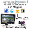 Wireless 24V 12V CCD Reversing Mini Camera Parking Rear View Compact Car Trailer