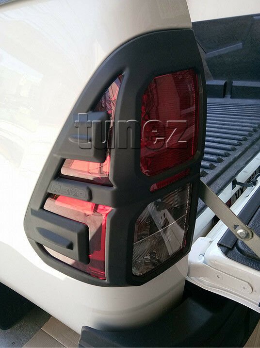 Front Tail Rear Light Lamp Cover For Toyota Hilux 2016 2017 2018 Black Eyelid