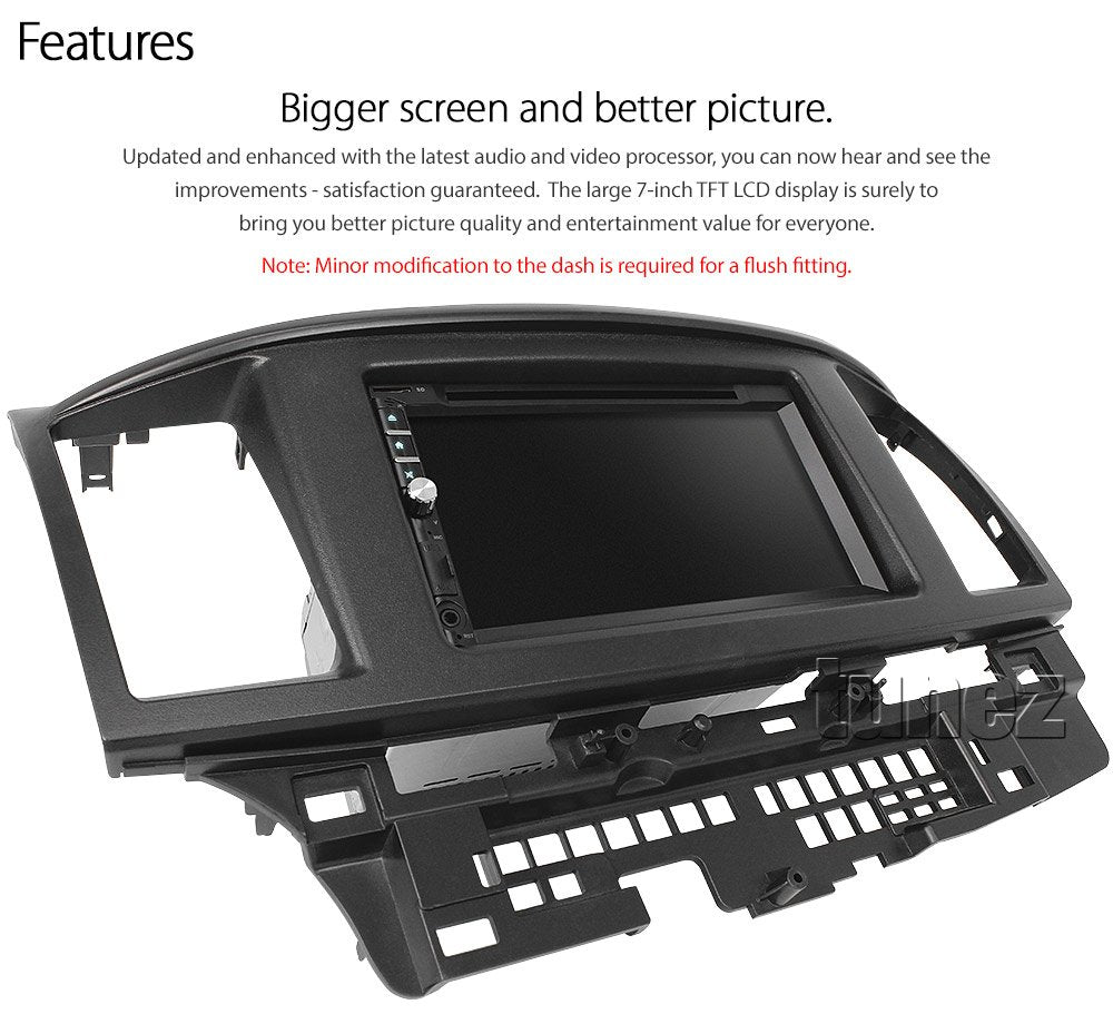 Car DVD Player for Mitsubishi Lancer CJ Stereo Radio CD USB Fascia Facia ISO Kit