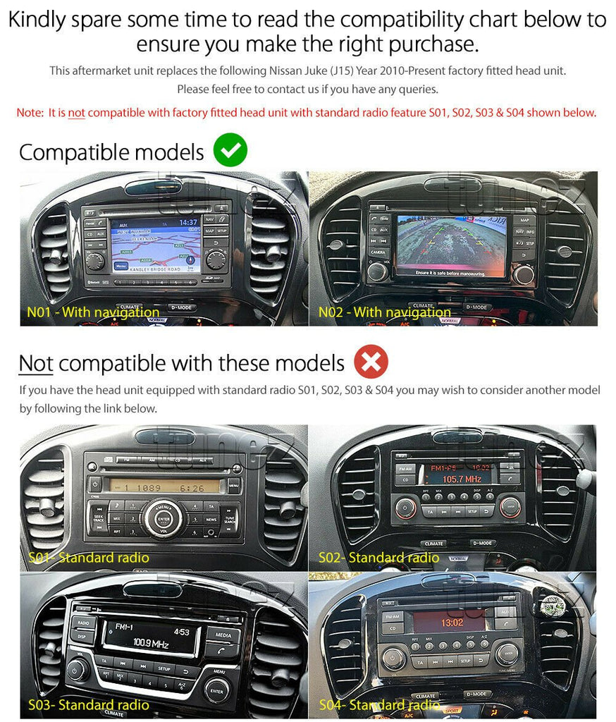 9" Car Android MP3 Player For Nissan Juke J15 2010-2019 Stereo GPS Radio Fascia