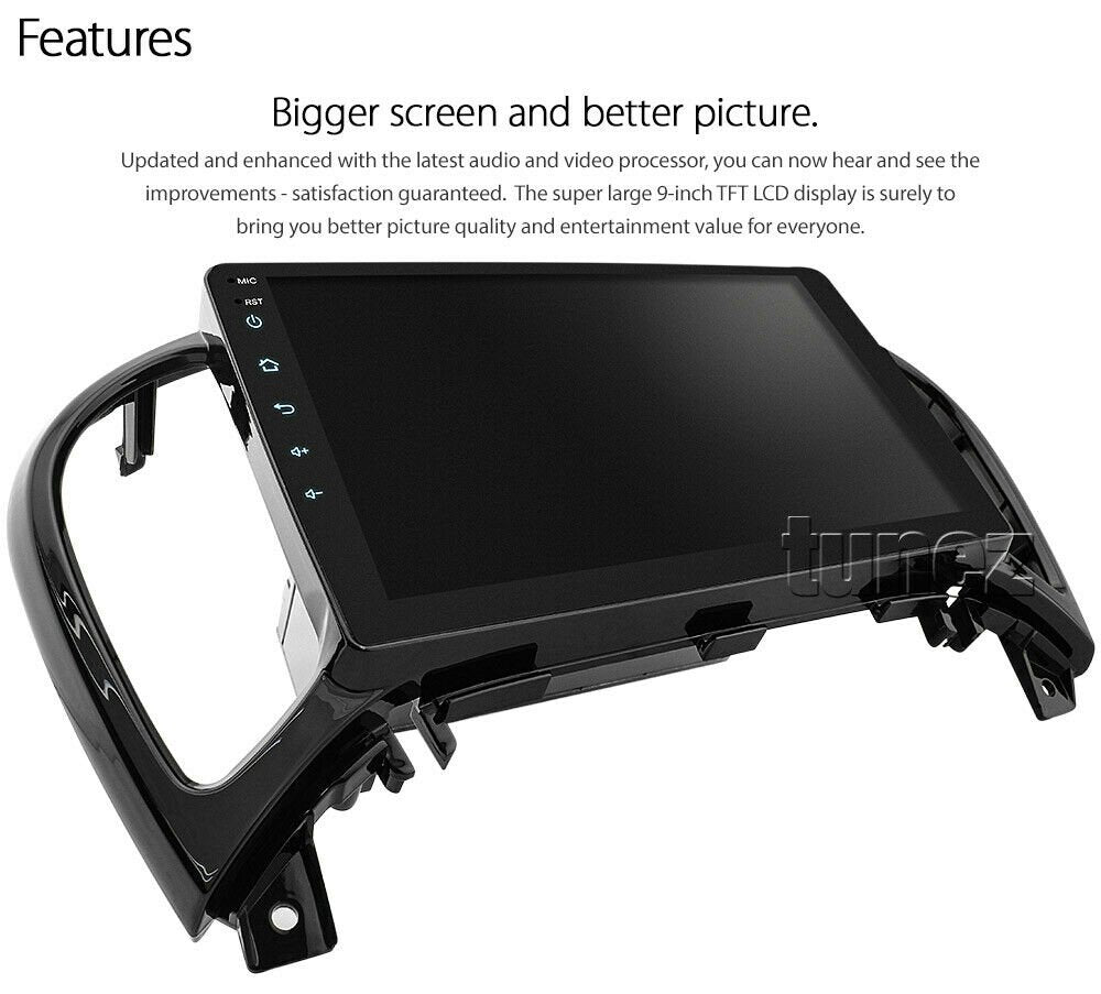 9" Car Android MP3 Player For Nissan Juke J15 2010-2019 Stereo GPS Radio Fascia