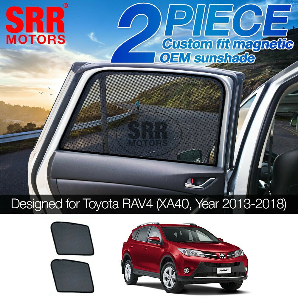 Custom Magnetic Sun Shade Rear Door Car Window For Toyota RAV4 XA40 2013-2018 GX