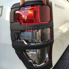 Matte Black Front Tail Rear Light Lamp Cover For Ford Ranger Raptor 2019 2020