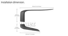 Bumper Chrome Cover Guard For Mitisubishi Triton MR 2019-2021 Matt Black