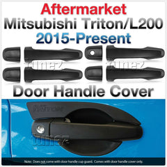 Matt Manual Remote Key Door Handle Cover Guard For Mitsubishi Triton MQ MR