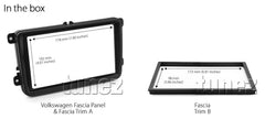 Fascia Kit Double-DIN Car For Volkswagen Golf Passat Transporter Facia Trim Dash