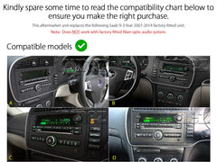 Saab 9-3 93 Car DVD Player Stereo Radio MP3 Head Unit USB Fascia Facia ISO Kit