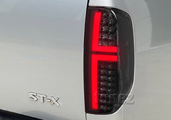 Smoked Black LED Tail Lights Lamp for Nissan Navara D40 2005-2014 ST ST-X RX