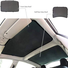 Custom Side Window Sunshades Magnetic Sun Shade Rear Door Side Visor Car for Tesla Model 3 Year 2017-2020 (Rear Half)