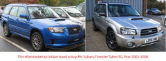 Carbon Fiber Air Intake Vent Hood Scoop Bonnet For Subaru Forester SG 2003-2008