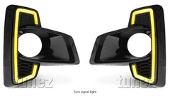 Daytime Running Light DRL For Toyota Hilux Facelift LED Fog Lamp Indicator GUN1