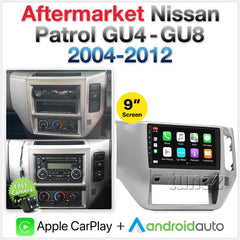 Apple CarPlay Android Auto For Nissan Patrol GU4-GU8 Radio Stereo MP3 MP4 Fascia