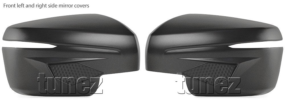 Matte Black Side Mirror Cover Guard Protector For Mazda BT-50 BT50 TF 2021 2022