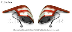 Replacement Set Pair Rear Tail Lights Lamp Mitsubishi Triton LC200 MQ 2017 2018
