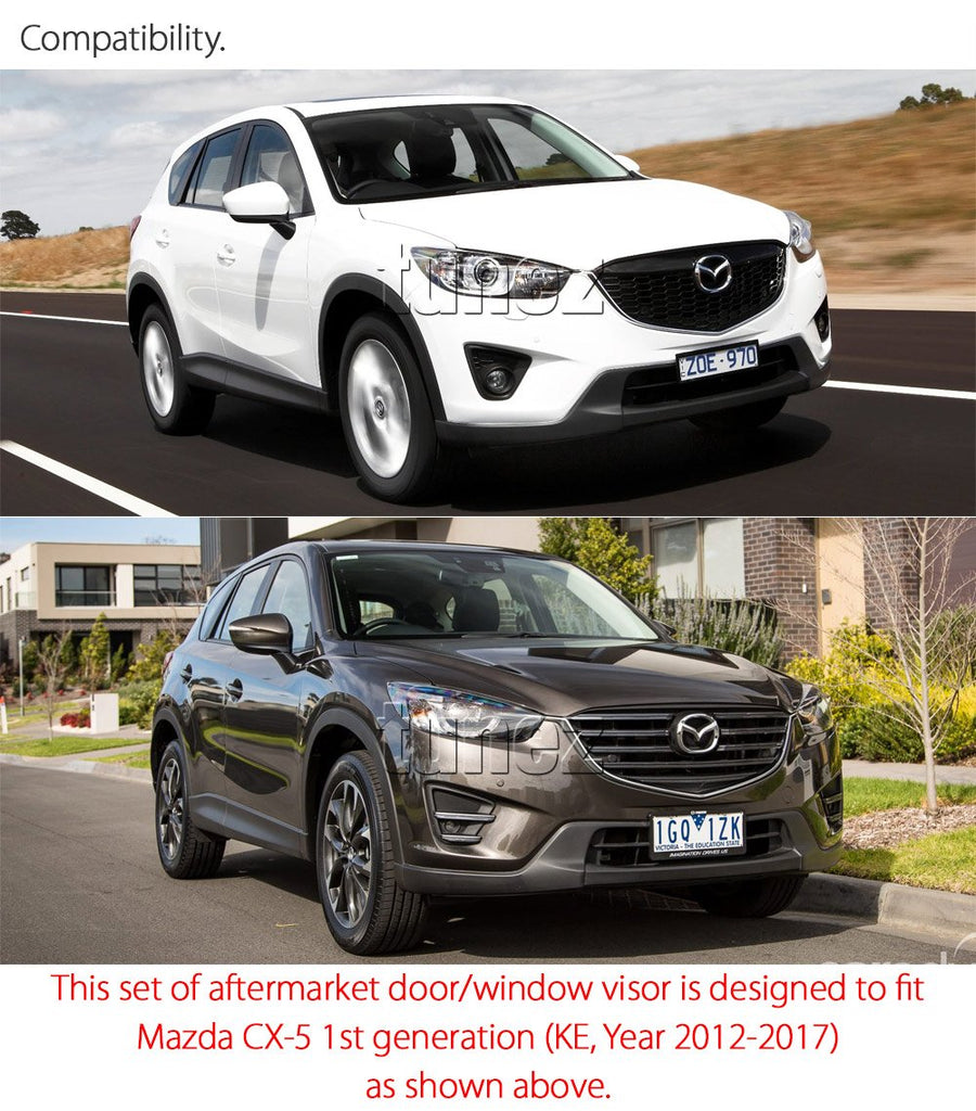 Window Door Visor Weathershield Weather Shield For Mazda CX-5 CX5 KE 2012-2017