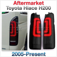 NEW Smoked LED Tail Lights Rear Lamp Replacement For Toyota Hiace H200 2005-2019