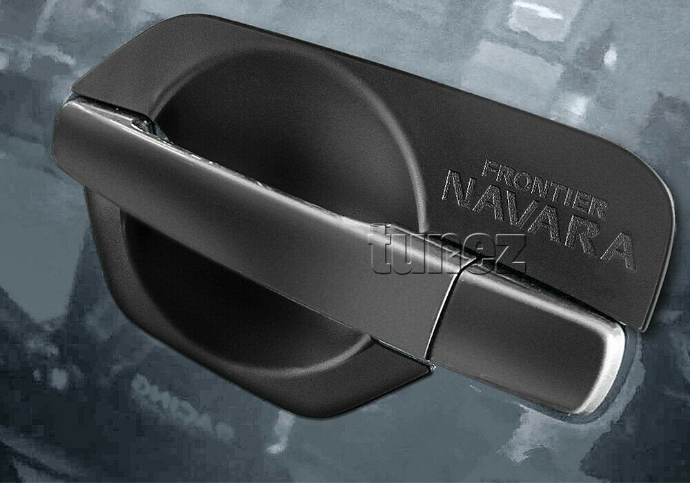 4x Door Handle Cup Guard Cover Matt Black For Nissan Navara D40 2005-2015